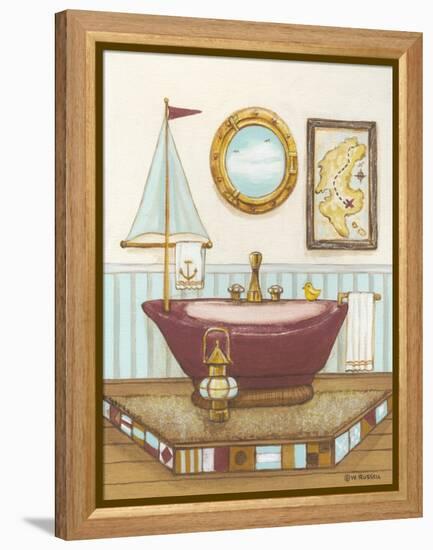 Nautical Bath I-Wendy Russell-Framed Stretched Canvas