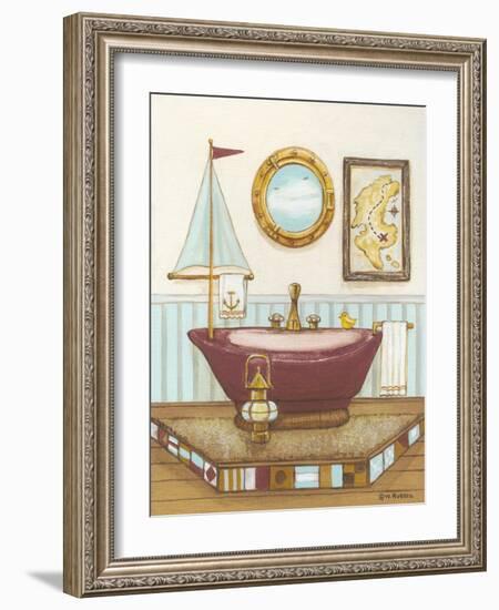 Nautical Bath I-Wendy Russell-Framed Art Print