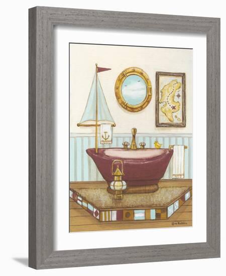 Nautical Bath I-Wendy Russell-Framed Art Print