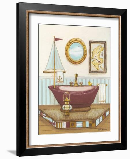 Nautical Bath I-Wendy Russell-Framed Art Print