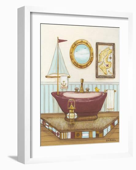 Nautical Bath I-Wendy Russell-Framed Art Print