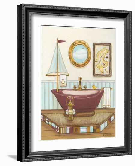 Nautical Bath I-Wendy Russell-Framed Art Print