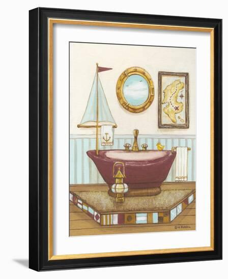 Nautical Bath I-Wendy Russell-Framed Art Print