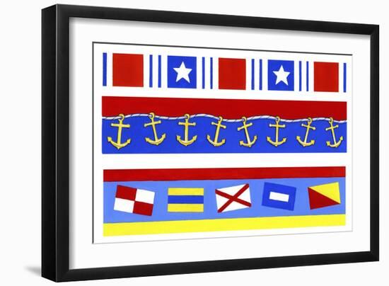 Nautical Borders-Geraldine Aikman-Framed Giclee Print