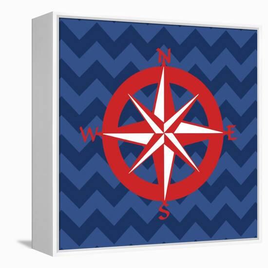 Nautical Compass-N. Harbick-Framed Stretched Canvas