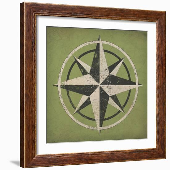 Nautical Compass-Ryan Fowler-Framed Art Print