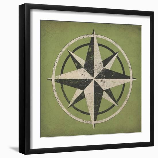 Nautical Compass-Ryan Fowler-Framed Art Print