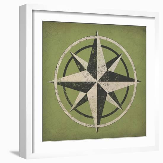 Nautical Compass-Ryan Fowler-Framed Art Print