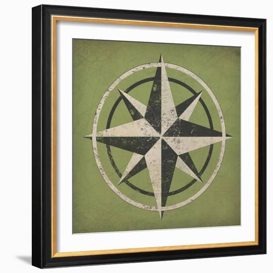 Nautical Compass-Ryan Fowler-Framed Art Print