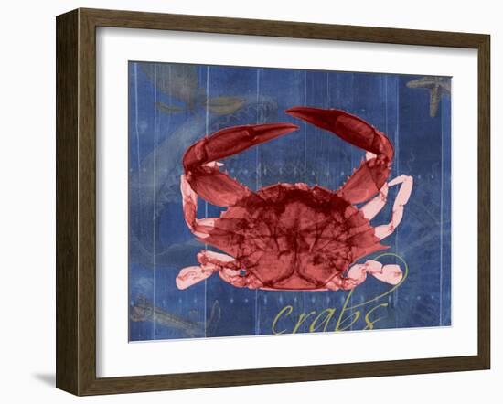 Nautical Crab 1-Albert Koetsier-Framed Art Print
