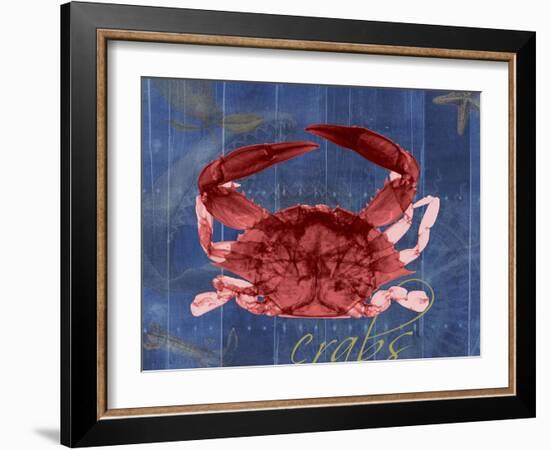 Nautical Crab 1-Albert Koetsier-Framed Art Print