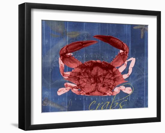 Nautical Crab 1-Albert Koetsier-Framed Art Print