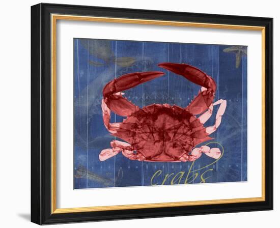 Nautical Crab 1-Albert Koetsier-Framed Art Print