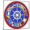 Nautical Flags Circle-Geraldine Aikman-Mounted Giclee Print