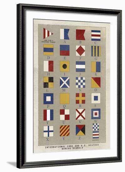 Nautical Flags-Ken Hurd-Framed Giclee Print