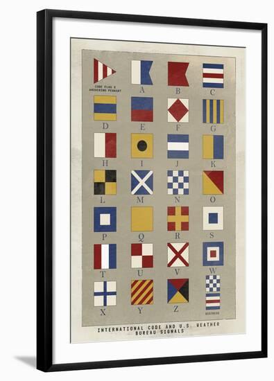 Nautical Flags-Ken Hurd-Framed Giclee Print