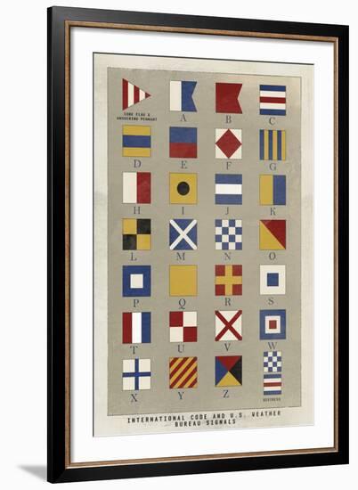 Nautical Flags-Ken Hurd-Framed Giclee Print