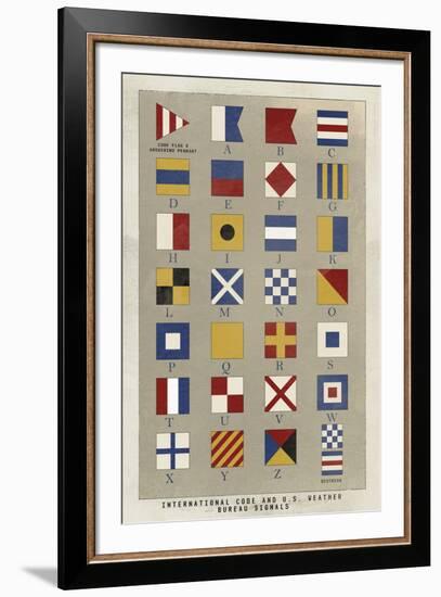 Nautical Flags-Ken Hurd-Framed Giclee Print