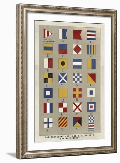 Nautical Flags-Ken Hurd-Framed Giclee Print