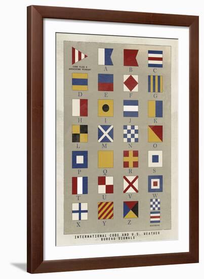 Nautical Flags-Ken Hurd-Framed Giclee Print