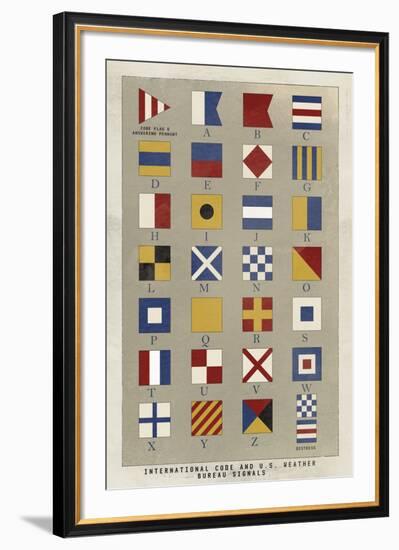 Nautical Flags-Ken Hurd-Framed Giclee Print