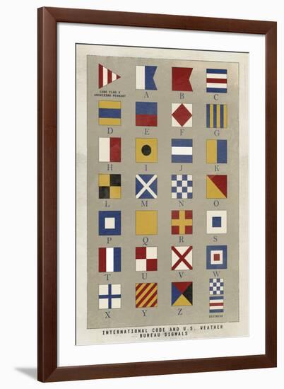 Nautical Flags-Ken Hurd-Framed Giclee Print