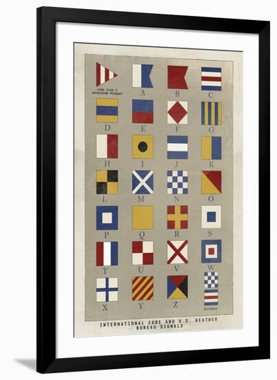 Nautical Flags-Ken Hurd-Framed Giclee Print