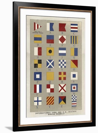 Nautical Flags-Ken Hurd-Framed Giclee Print