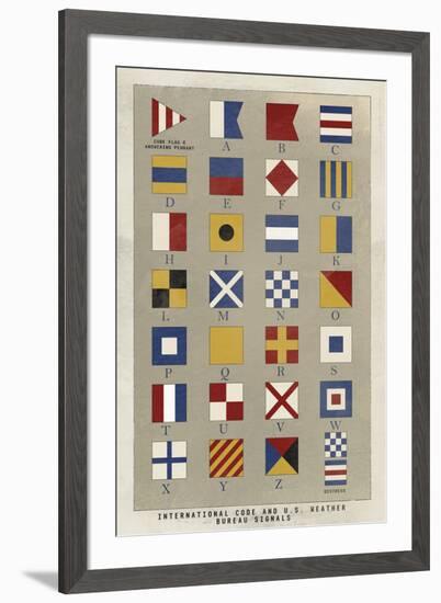 Nautical Flags-Ken Hurd-Framed Giclee Print