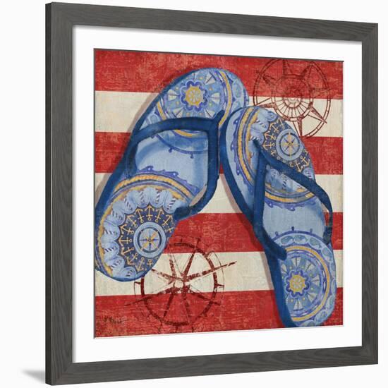 Nautical Flip Flops II-Paul Brent-Framed Premium Giclee Print