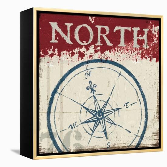 Nautical I Red-Jim Wellington-Framed Stretched Canvas