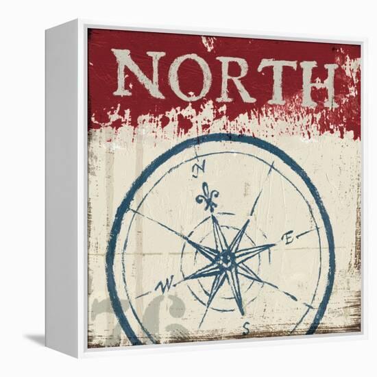 Nautical I Red-Jim Wellington-Framed Stretched Canvas