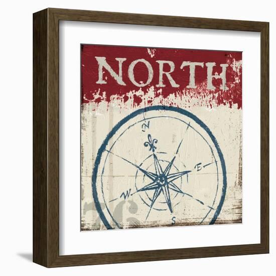 Nautical I Red-Jim Wellington-Framed Art Print