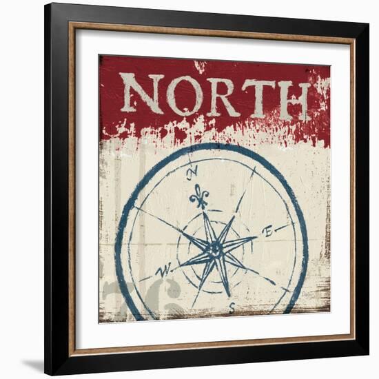 Nautical I Red-Jim Wellington-Framed Art Print