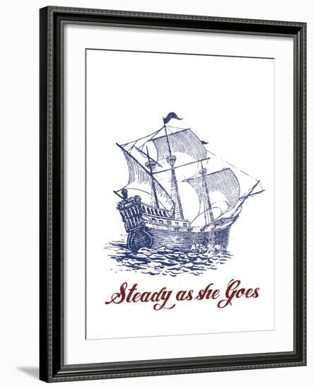Nautical Ink III-Ken Hurd-Framed Giclee Print
