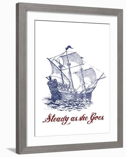 Nautical Ink III-Ken Hurd-Framed Giclee Print