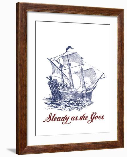 Nautical Ink III-Ken Hurd-Framed Giclee Print