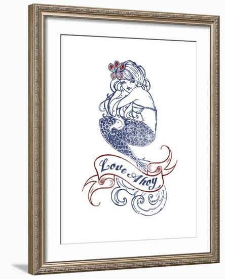 Nautical Ink IV-Ken Hurd-Framed Giclee Print