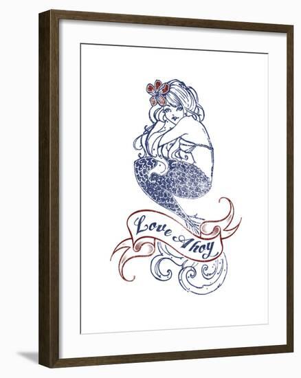 Nautical Ink IV-Ken Hurd-Framed Giclee Print