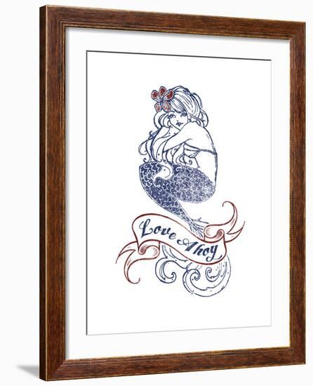 Nautical Ink IV-Ken Hurd-Framed Giclee Print