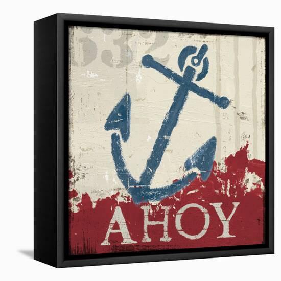 Nautical IV Red-Jim Wellington-Framed Stretched Canvas