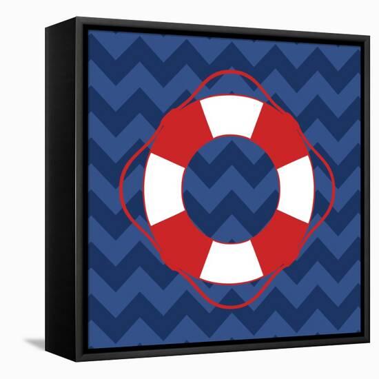 Nautical Life Preserver-N. Harbick-Framed Stretched Canvas