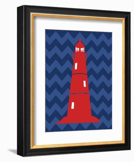 Nautical Lighthouse-N. Harbick-Framed Art Print