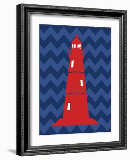 Nautical Lighthouse-N. Harbick-Framed Art Print