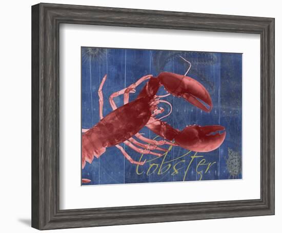 Nautical Lobster 1-Albert Koetsier-Framed Art Print