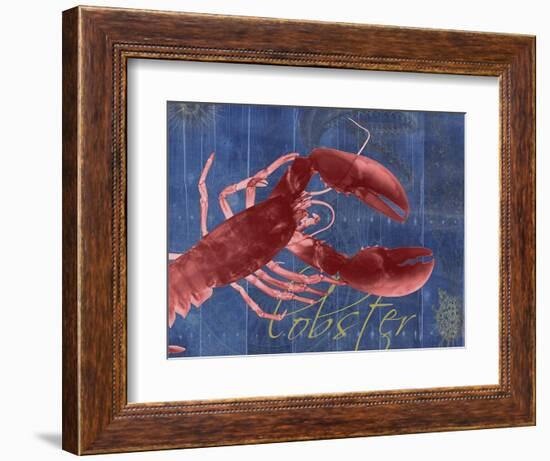 Nautical Lobster 1-Albert Koetsier-Framed Art Print