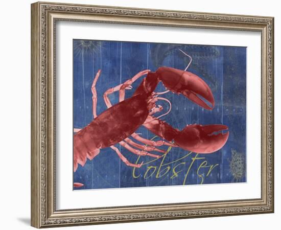 Nautical Lobster 1-Albert Koetsier-Framed Art Print