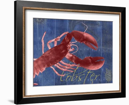 Nautical Lobster 1-Albert Koetsier-Framed Art Print