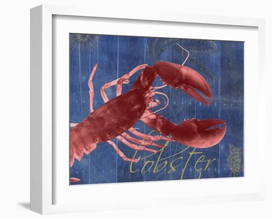 Nautical Lobster 1-Albert Koetsier-Framed Art Print