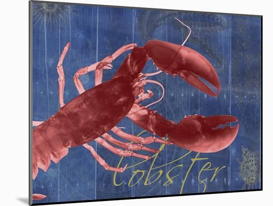 Nautical Lobster 1-Albert Koetsier-Mounted Art Print